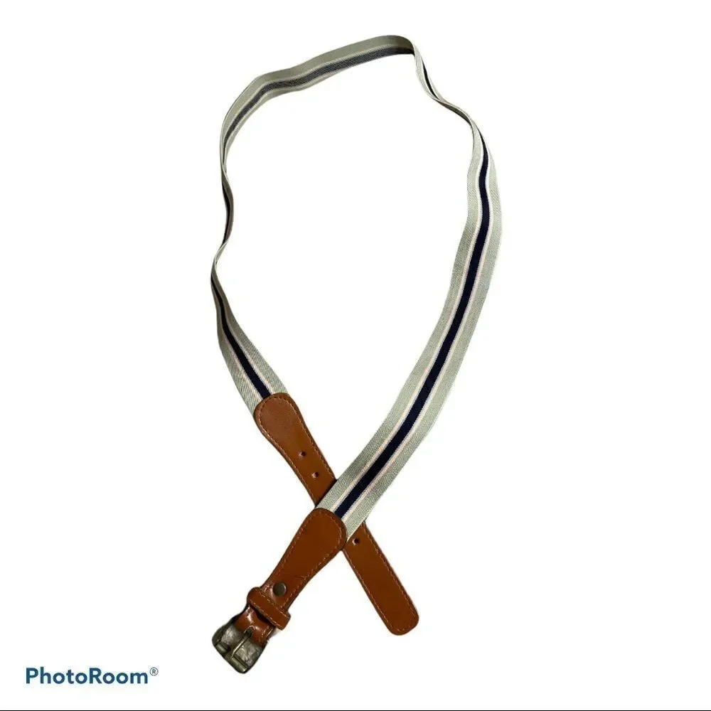 Vintage Gant Elasticated webbing and leather belt